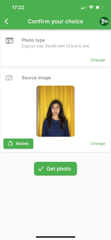 Aplikasi 7ID: Persyaratan Foto Visa Siprus