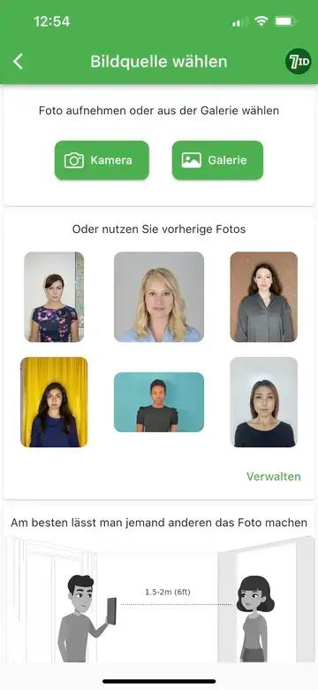 Application 7ID : Créateur de photos de passeport allemand