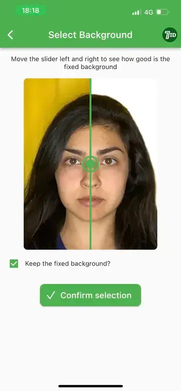 7ID App: Singapore Visa Photo Background Editor