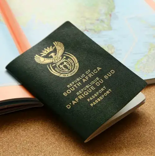 Aplicativo para passaporte e foto de identificação da África do Sul