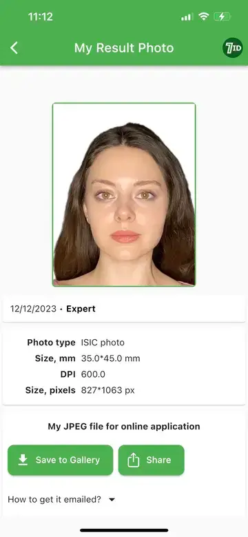 7ID : Échantillon de photo d’identité d’étudiant