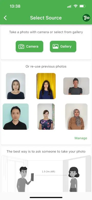 Application 7ID : Créateur de photos de visa pour l'Ouzbékistan