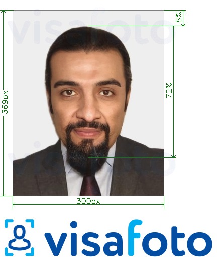 Ví dụ cho ảnh với UAE Visa trực tuyến Emirates.com 300x369 pixel cùng kích cỡ xác định chính xác.